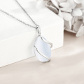 wholesale 925 Sterling Silver Moonstone Teardrop Pendant Necklace With Chain For Women-0-6